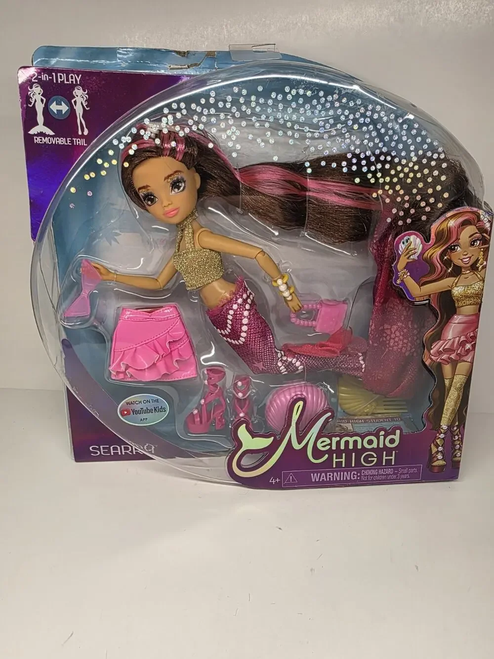 MERMAID HIGH Searra Deluxe Mermaid Doll & Accessories with Removable Tail Doll